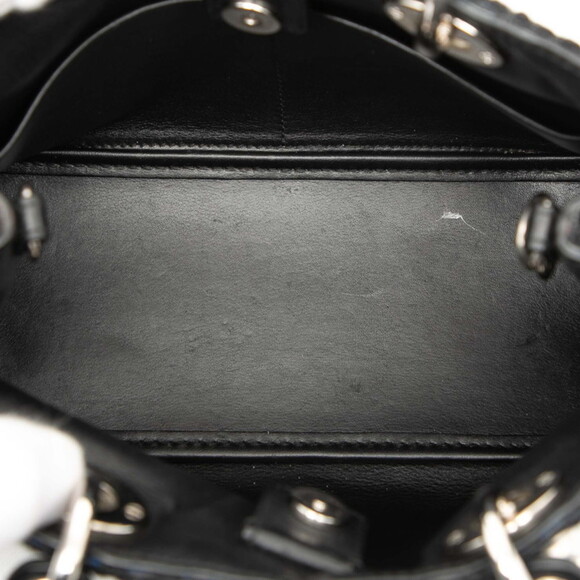 CHRISTIAN DIOR Black Leather Shoulder Bag - Picture 6 of 8